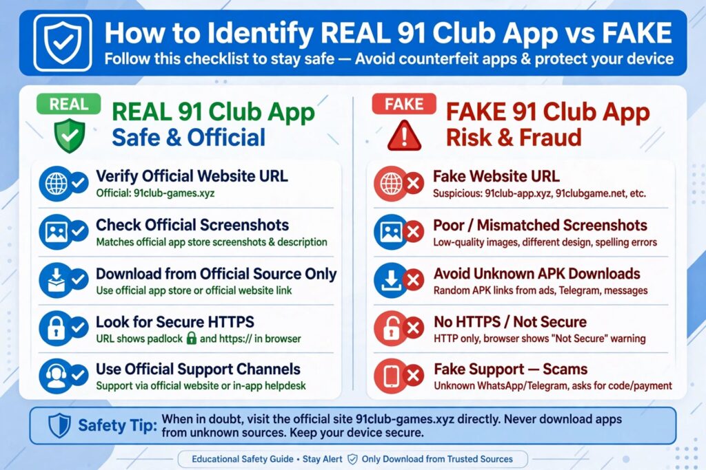 91 Club Photo – How to Identify Real App with Official Screenshots