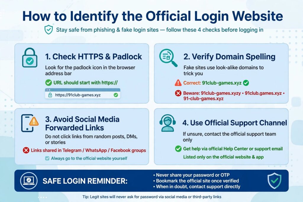 91 Club Registration Login Official Website
